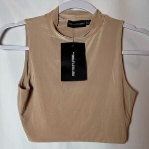 PrettyLittleThing Tan Sleeveless Top 6